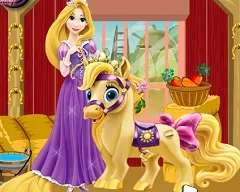 Rapunzel Games, Rapunzel Pony Care, Games-kids.com