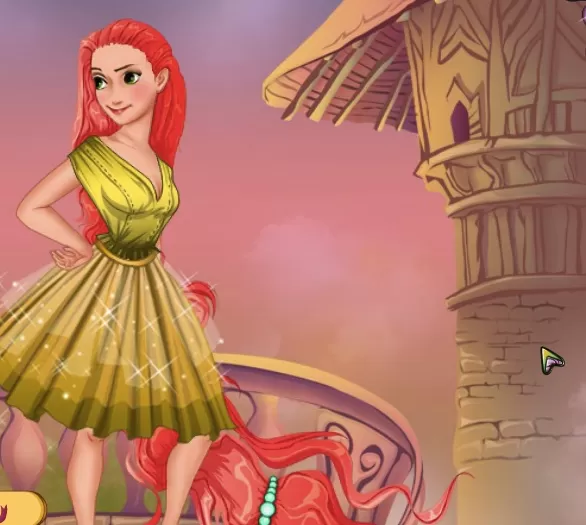 Rapunzel Games, Rapunzel Readheaded , Games-kids.com