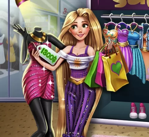 Rapunzel Games, Rapunzel Realife Shopping, Games-kids.com