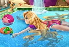 Rapunzel Games, Rapunzel Swimming  Pool, Games-kids.com