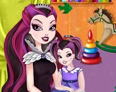 Ever After High Games, Raven Queen Baby Care, Games-kids.com