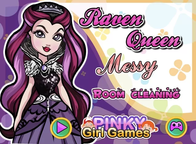 Ever After High Games, Raven Queen Messy Room Cleaning, Games-kids.com