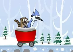 Regular Show Games, Regular Show Snow Race, Games-kids.com