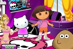 Hello Kitty Games,  Room Decor, Games-kids.com