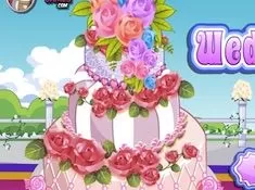 Decoration Games, Rose Wedding Cake 2, Games-kids.com