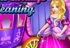 Washing Games, Royal Princess Carriage Cleaning, Games-kids.com