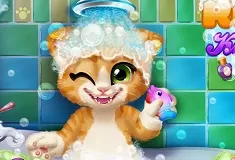 Animal Games, Rusty Kitten Bath, Games-kids.com