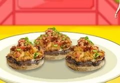 Cooking Games, Safron Stuffed Mushrooms, Games-kids.com