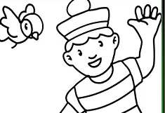 Coloring Games, Sailor Boy Online Coloring, Games-kids.com