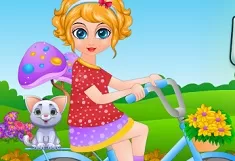 Girl Games, Sana Bicycle Ride, Games-kids.com