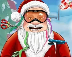 Christmas Games, Santa Claus Real Hairstyle, Games-kids.com