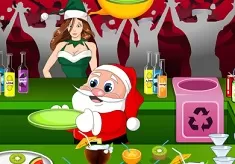 Christmas Games, Santa Juice Party, Games-kids.com