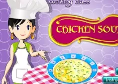 Cooking Games, Sara Cooking Chicken Soup, Games-kids.com