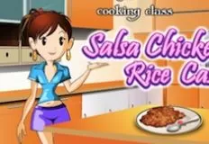 Cooking Games, Sara Cooking Salsa Chicken Rice Casserole, Games-kids.com