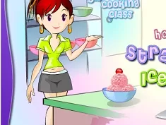 Cooking Games, Sara Cooking Strawberry Ice Cream, Games-kids.com