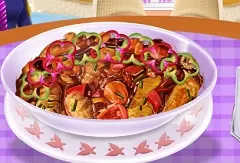 Cooking Games, Sausage and Bean Casserole, Games-kids.com