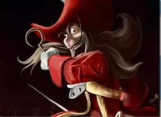 Pirates Games, Scary Captain Hook Puzzle, Games-kids.com