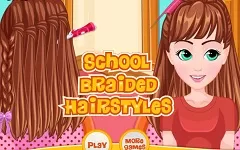 Hairstyle games, School Braided Hairstyles, Games-kids.com