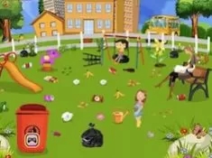 Girl Games, School Garden Cleaning, Games-kids.com