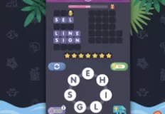 Puzzle Games, Sea of Words, Games-kids.com
