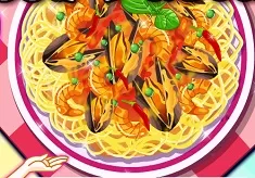 Cooking Games, Seafood Pasta, Games-kids.com