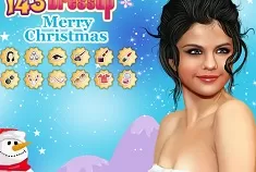 Celebrities Games, Selena Gomez Christmas Makeover, Games-kids.com