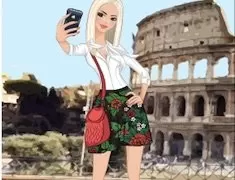 Girl Games, Selfie in Rome, Games-kids.com