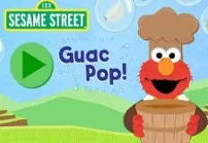 Cooking Games, Sesame Street Guac Pop, Games-kids.com