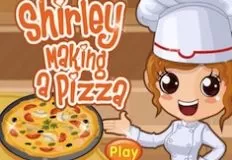 Cooking Games, Shirley Making a Pizza, Games-kids.com