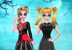 Frozen  Games, Sister Halloween Dresses, Games-kids.com