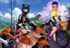 Frozen  Games, Sisters Motorcycle vs Bike, Games-kids.com