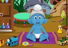 Smurfs Games, Smurfs Baby Bathing, Games-kids.com