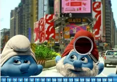 Smurfs Games, Smurfs Hidden Numbers, Games-kids.com