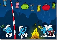 Smurfs Games, Smurfs Party Puzzle, Games-kids.com