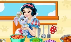 Snow White Games, Snow White and Pet Making Soup, Games-kids.com