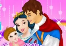 Snow White Games, Snow White and Prince Care Newborn Princess, Games-kids.com