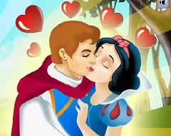 snow white and prince kiss