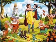 Snow White Games, Snow White and Prince Puzzle, Games-kids.com