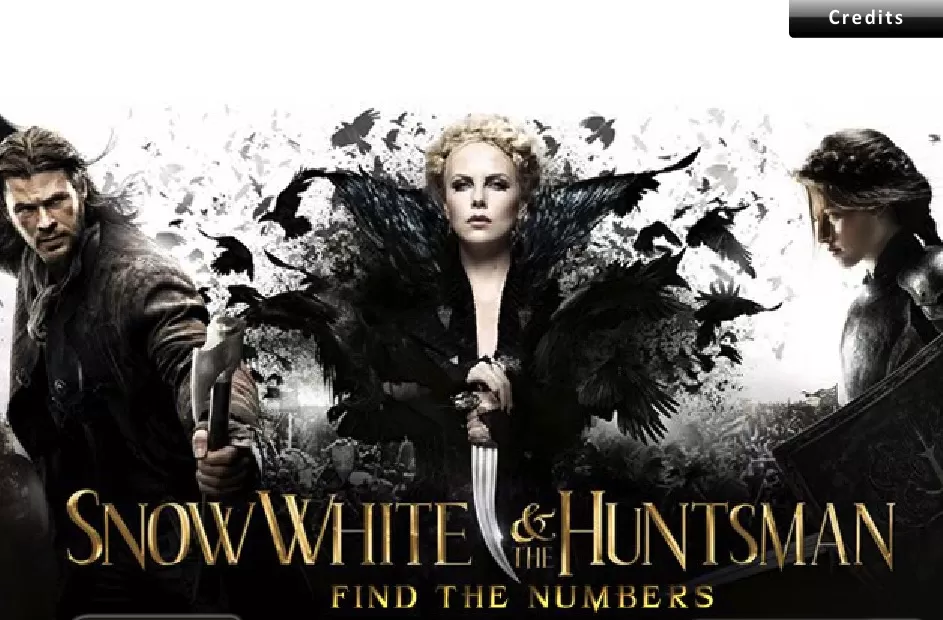 Snow White Games, Snow White and the Huntsman Hidden Numbers, Games-kids.com