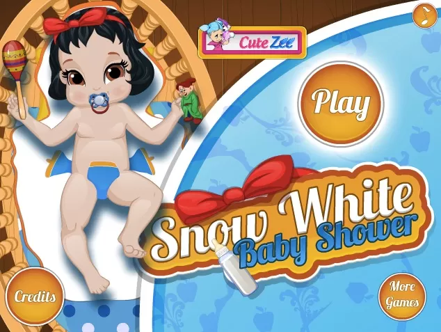 Snow White Games, Snow White Baby Shower, Games-kids.com