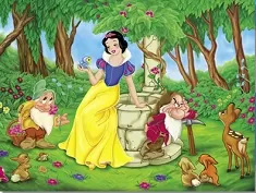 Snow White Games, Snow White Forest Puzzle, Games-kids.com