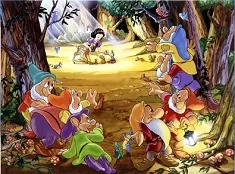 Snow White Games, Snow White in the Forest Puzzle, Games-kids.com