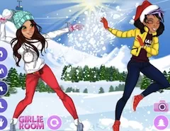 Girl Games, Snowball Fight, Games-kids.com