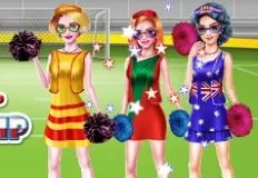 Girl Games, Soccer Cheerleader Champhionship, Games-kids.com