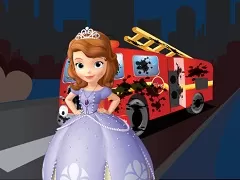 Sofia the First Games, Sofia the First Fireman Truck Wash, Games-kids.com