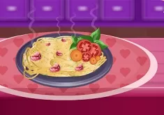 Cooking Games, Spaghetti with Garlic and Basil, Games-kids.com