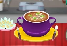 Cooking Games, Spanish Fish and Chorizo Soup, Games-kids.com