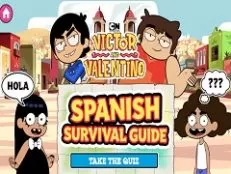Victor and Valentino Games, Spanish Survival Quiz, Games-kids.com