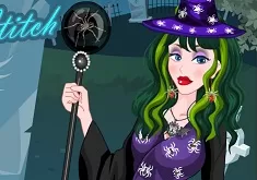 Witch Games, Spider Witch, Games-kids.com