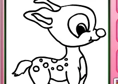 Coloring Games, Spotted Deer Online Coloring, Games-kids.com